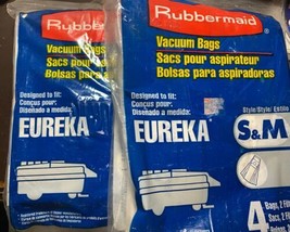 3 Packs Eureka Cannister Vac Bags Styles S &amp; M by Rubbermaid 12 Bags - £7.09 GBP