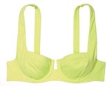 NWT Victoria&#39;s Secret Neon Yellow Green Bright Full Coverage Swim Top 34DD - £21.92 GBP