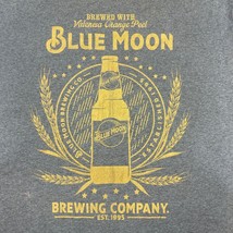 Blue Moon Brewing Company Graphic T-Shirt Size 2X Heather Blue - $14.00