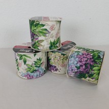Offray Craft Ribbon Floral Lot of 4 Purple Flowers Fabric 2.625&quot; Wide x ... - £7.79 GBP