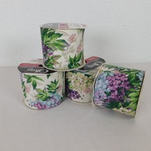 Offray Craft Ribbon Floral Lot of 4 Purple Flowers Fabric 2.625&quot; Wide x ... - £7.65 GBP