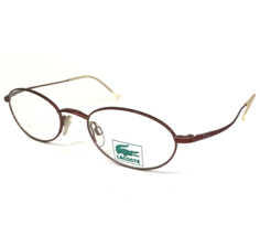 Vintage Lacoste Eyeglasses Frames LD 8300 E073 F979 Red Burgundy Brown 48-18-135 - $65.24
