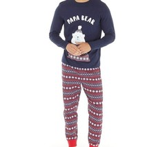 Fluid - NEW - Mens Christmas Pyjama Set - Navy / Red - Medium - $22.28