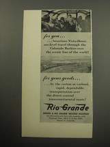 1957 Rio Grande Denver &amp; Rio Grande Western Railroad Ad - For you - £14.78 GBP