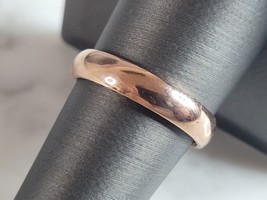 Mens Vintage Estate 10K Rose Gold GOLDMAN Wedding Band Ring 4.1g E6926 - £278.68 GBP