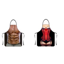 2 Pack Creative personalized couple apron funny annual party wedding gift apron - £7.80 GBP+