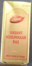 3x Vasant Kusmakar Ras - Gold &amp; Pearl - 30 Tabs (90 tablets) - £92.98 GBP