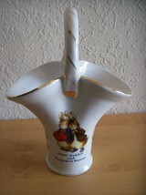 Beatrix Potter “Peter Rabbit and Benjamin Bunny” Porcelain Handled Vase - £31.97 GBP