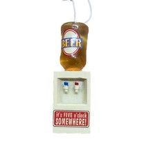 Its Five O&#39;Clock Somewhere  Christmas Ornament Fun Beer Cooler Gift NWT - £6.80 GBP