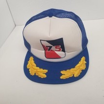 Vintage &quot;75&quot; Logo Snapback Trucker Hat, Scrambled Eggs Bill, Toppers Brand  - £13.41 GBP