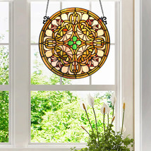 Fine Art Living-Tree of Life Tiffany Style Handmade Stained Glass Window Panel  - £116.25 GBP