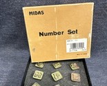 Midas (8136) 1/2&quot; Number Leather Stamp Set 1-0 Nice Condition - $11.88