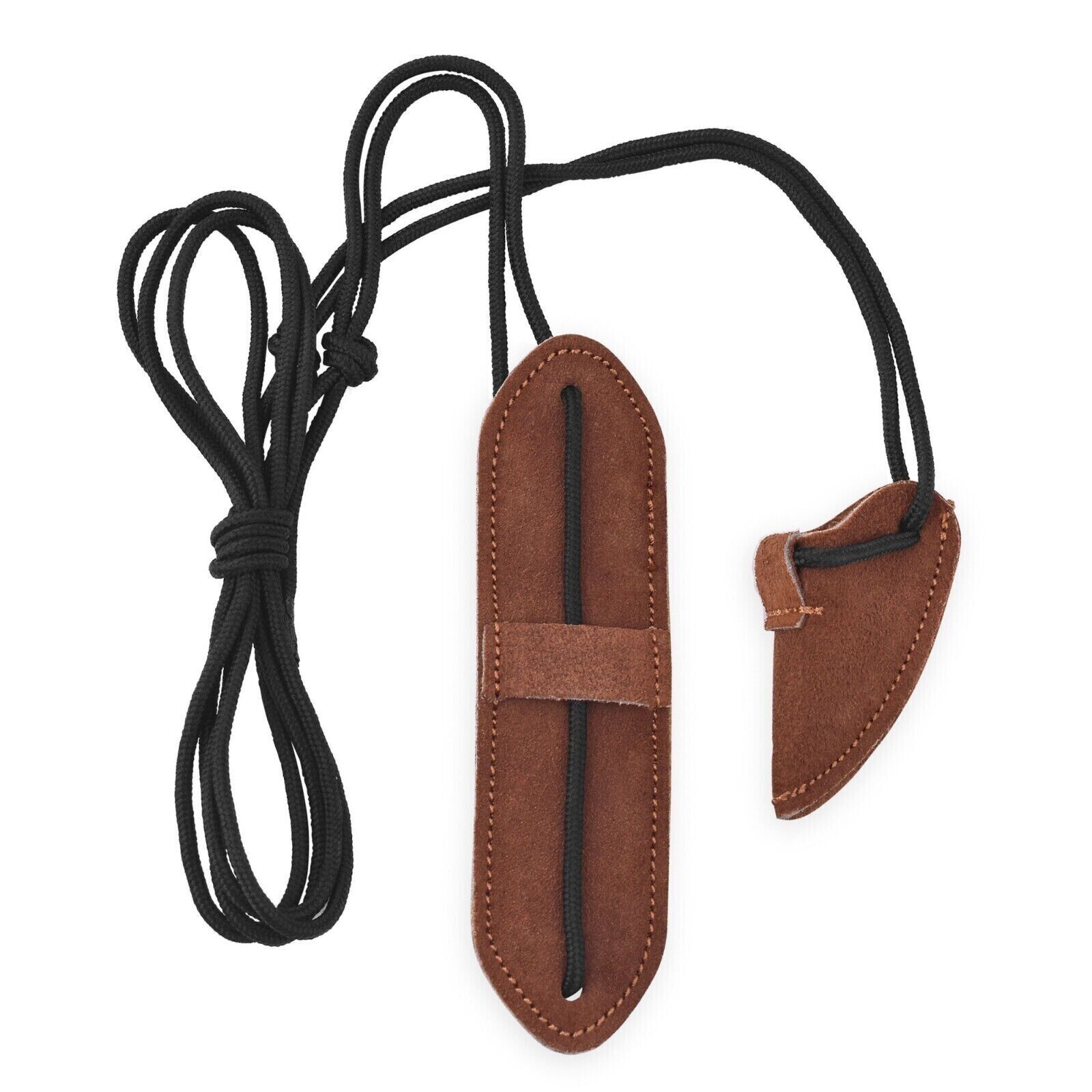 Leather Bow Stringer Brown Archery Bowstring Recurve Longbow Replace Rop... - $10.39
