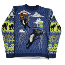 Blizzard Bay Embroidered Halloween Black Cat Sweater Size M Brand New - £27.45 GBP