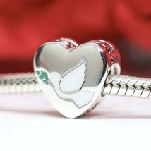 925 Sterling Silver Dove of Hope Moments Charm Engraved Exclusive Charm - £14.19 GBP