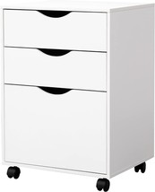 The Qdssdeco 3 Drawer File Cabinet, Mobile Vertical Filing, And A4 Paper. - $142.97