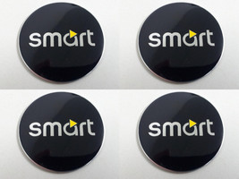 Smart 4 - Set of 4 Metal Stickers for Wheel Center Caps Logo Badges Rims  - $24.90+