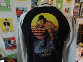 Vtg 80s Nightmare On Elm St Freddy Krueger Born To Shred Back Print Sweatshirt M - £85.73 GBP