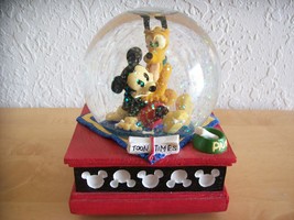 Disney Mickey and Friends “Mickey and Pluto” Musical Snowglobe - £35.18 GBP