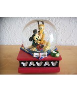 Disney Mickey and Friends “Mickey and Pluto” Musical Snowglobe - $61.67 CAD
