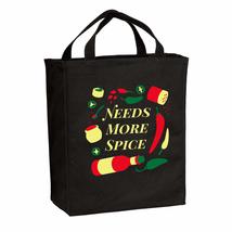 Needs More Spice - Market Peppers Spicy Graphic Canvas Reusable Grocery Tote Bag - £18.87 GBP