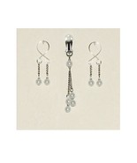 No Pierce Nipple Jewelry Rings Dangles and Clit Clip Under The Hoode Faux Pearl - £22.03 GBP