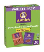 BestBy03/25 Annie&#39;s Organic Bunny Fruit Snacks Variety Pack 42 Count 29.4oz - $91.80 MXN