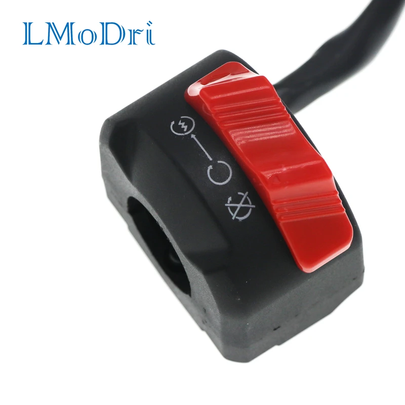 Handlebar mount push button start kill on off headlight fog light switch 12v motorcycle thumb200