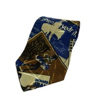 Vintage Envoy New York Musicals Men’s Blue Neck  Tie ETY - £12.02 GBP