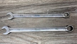 Lot of 2 Pony Drop Forged Combination Wrenches 7/16&quot; &amp; 1/2&quot; - £13.99 GBP