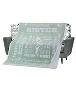 FILO ESTILO Sister Blanket Sherpa 60x50in Sage Green - $382.05 MXN