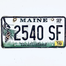 2016 United States Maine Vacationland Passsenger License Plate 2540 SF - £14.06 GBP