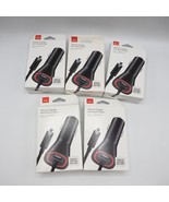 Lot of 5 Verizon Vehicle Car Charger Dual Output Micro USB 9 Ft Cable LE... - £44.11 GBP