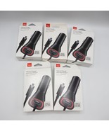 Lot of 5 Verizon Vehicle Car Charger Dual Output Micro USB 9 Ft Cable LE... - £42.45 GBP