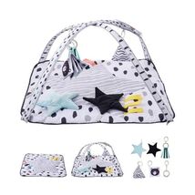 Baby Play Gym Mat, Tummy Time Mat with 6 Sensory Toys, Baby Activity Mat... - $49.70