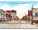 Canal Street View New Orleans Louisiana LA UNP WB Postcard Y8 - $4.49