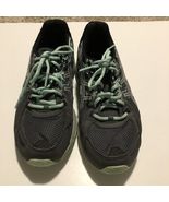 Asics Womens Gel Venture 6 Black Blue Running Shoes Lace Up Low Top Size 9 - $33.30 CAD