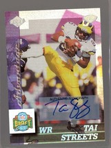 Tai Streets Signed Autographed 1999 Edge Certified Auto Football Card - Michigan - £7.80 GBP