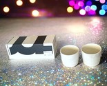 Marimekko Oiva Unikko Coffee Cup Without Handle in White Set Of 2 New In... - $74.24