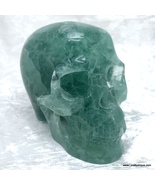 Large Soul Healing Green Fluorite Crystal Skull Life Path Growth Divination - $475.00