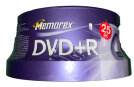 Memorex 4.7GB 8X DVD+R Media (25-Pack Spindle) - $458.34 MXN