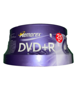 Memorex 4.7GB 8X DVD+R Media (25-Pack Spindle) - $33.94 CAD