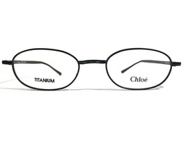 Chloe Eyeglasses Frames CL 1107 C01 Matte Black Round Titanium 46-19-135 - £44.67 GBP