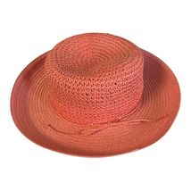 Cappelli Straworld Woven Sun Hat – Coral Pink – Wide Brim – 12” - $16.20