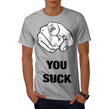 Wellcoda You Suck Offensive Funny Mens T-shirt, Body Graphic Design Printed Tee - £14.62 GBP+