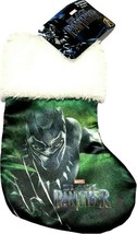 Marvel Avengers Black Panther 8in Satin Mini Christmas Stocking - $5.93