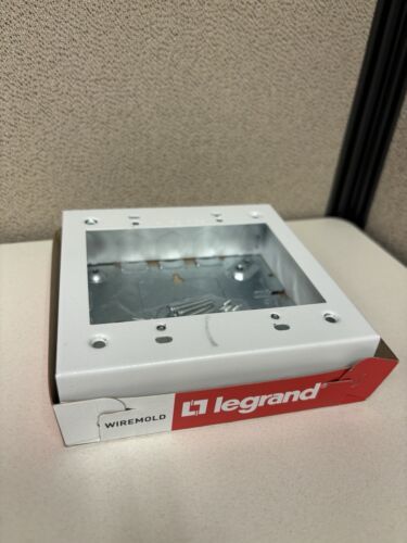 Legrand Wiremold 5747-2WH Shallow Switch &amp; Receptacle Box, White 2 gang ... - $4.95