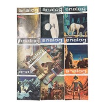 Analog Science Fiction Magazine 10 Issues 1964 Vintage Articles Illustra... - €34,02 EUR