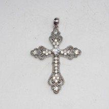 Silver Tone Cross Pendant - $35.49