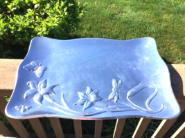 Lenox Aluminum Tray Butterfly Garden 19 7/8” x 14” Large Party Serving T... - $44.88